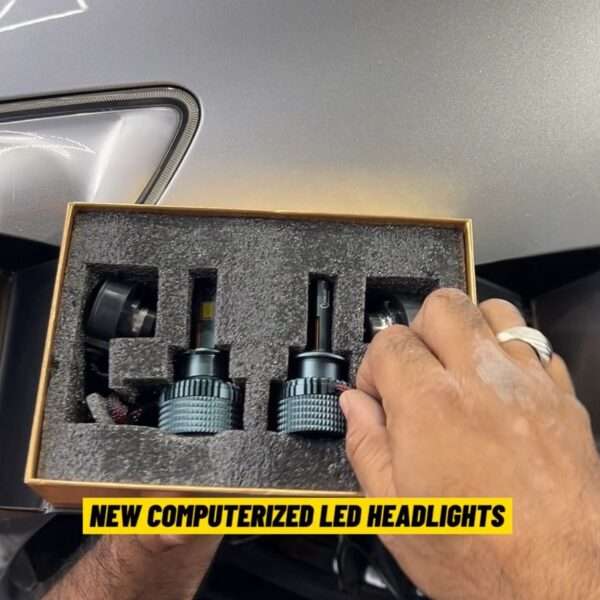 Car LED lights in car hub