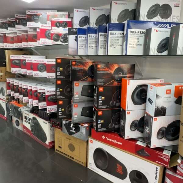 Car audio system in car hub