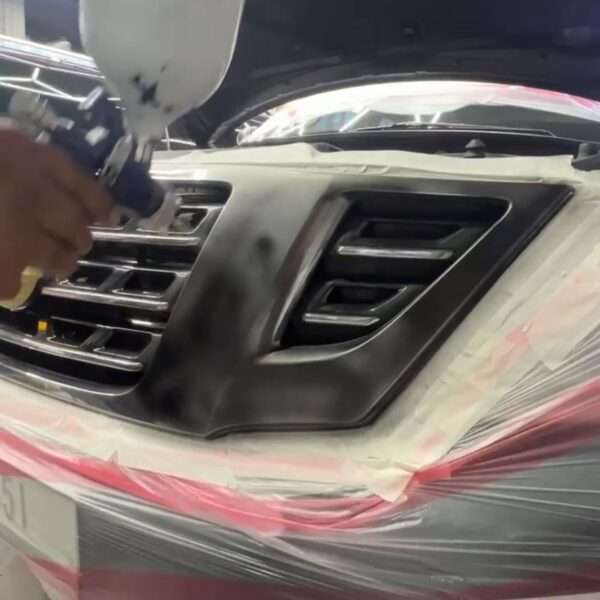 front grill dechroming in car hub