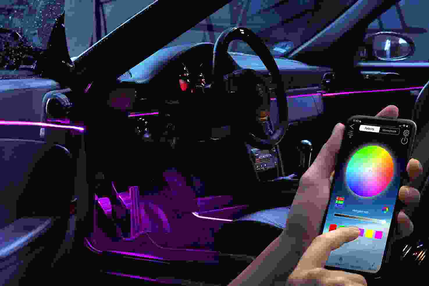 Car Ambient Lights Dubai CarHub Dubai