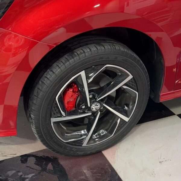 Car calliper painting in car hub